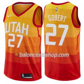 Camiseta Hombre NBA Utah Jazz Rudy Gobert 27 Nike City Edition Swingman